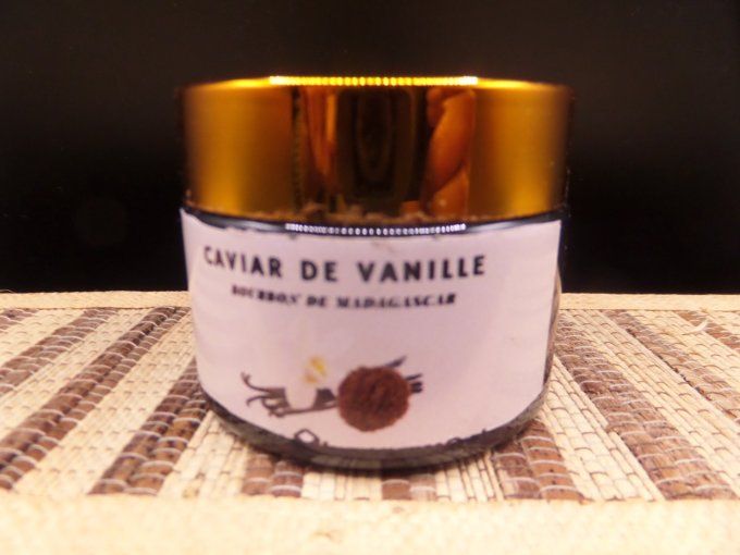 Caviar de Vanille  Bourbon de Madagascar- Pot de 130g 