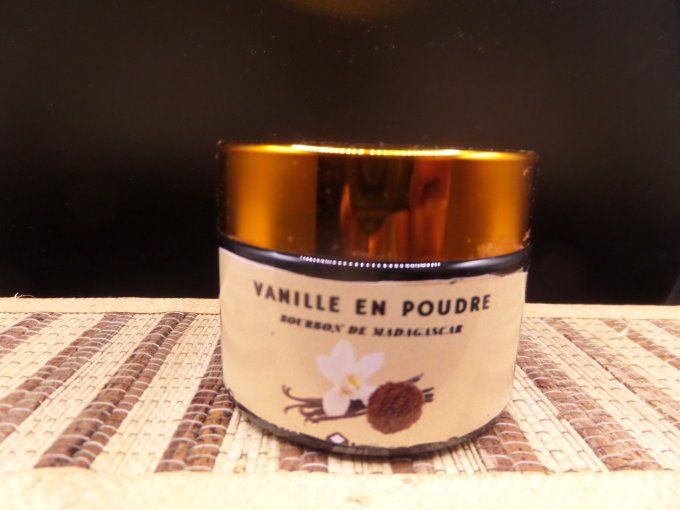 Poudre de Vanille Bourbon de Madagascar - Pot de 125g - Pur